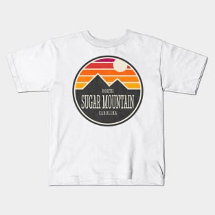 Visiting NC Mountain Cities Sugar Mountain, NC Sunset Kids T-Shirt